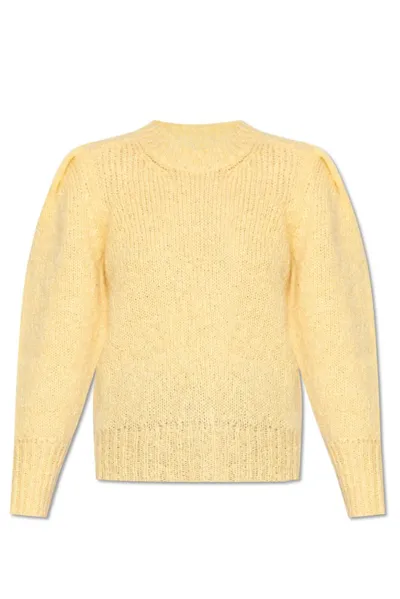 Isabel Marant Emma Crewneck Knitted Jumper In Yellow