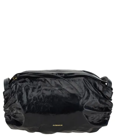 Jil Sander Cushion Crossbody Bag In Black