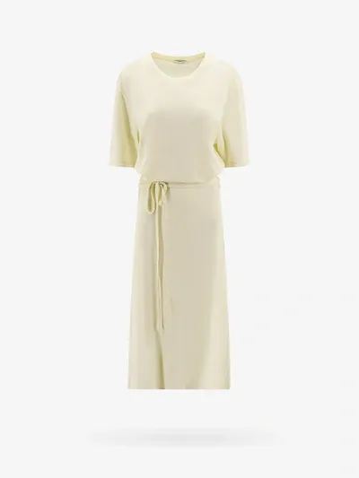 Lemaire Yellow Belted Midi Dress