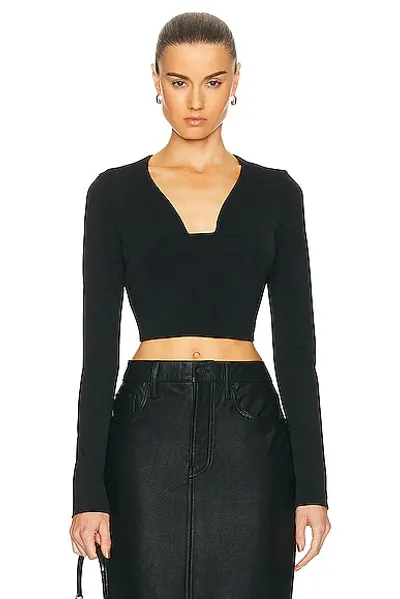 Givenchy Vase Long Sleeve Top In Black