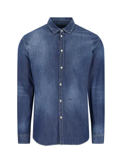 Dsquared2 Relax Dan Denim Shirt In Blau