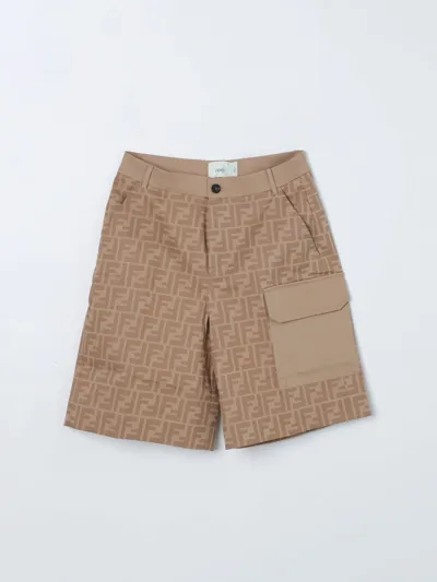 Fendi Shorts  Kids Kids Color Beige