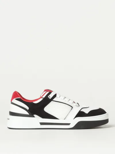 Dolce & Gabbana Low Top Sneakers In Calfskin In Black