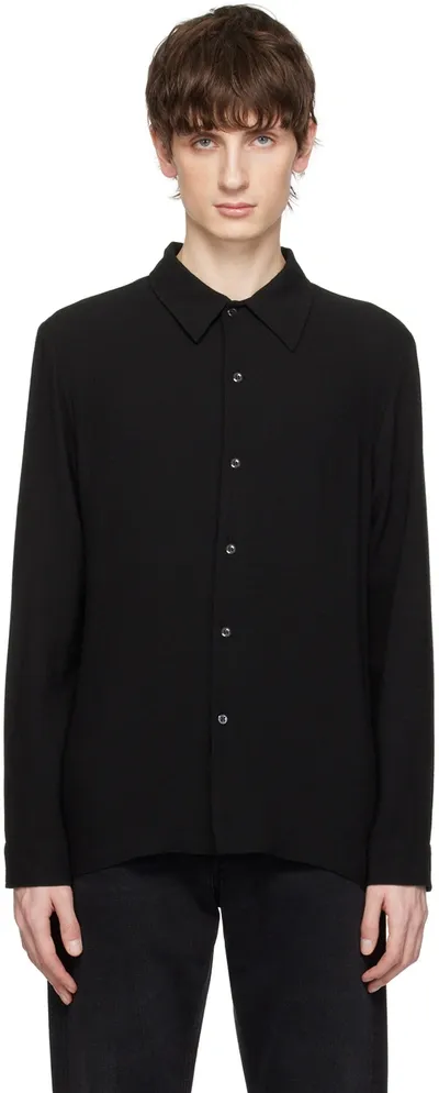 Séfr Navy Rampoua Shirt In Black