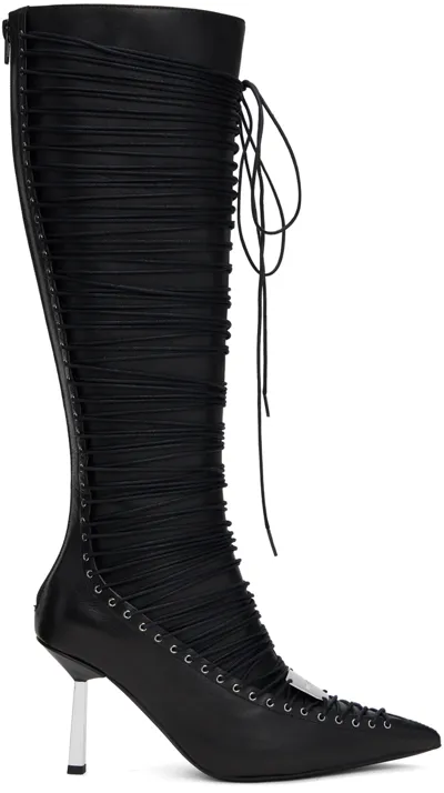 Misbhv Black High Heel Anastazja Knee Boots