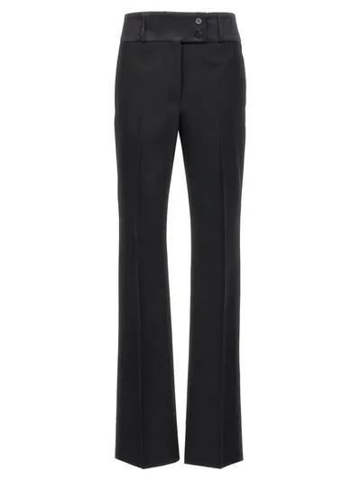 Ferragamo Tuxedo Trousers In Black