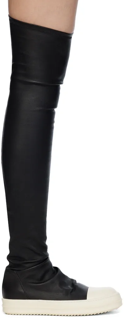 Rick Owens Black Stocking Boots