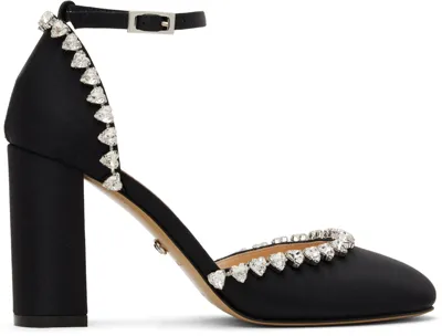 Mach & Mach Black Audrey Crystal 95 Heels