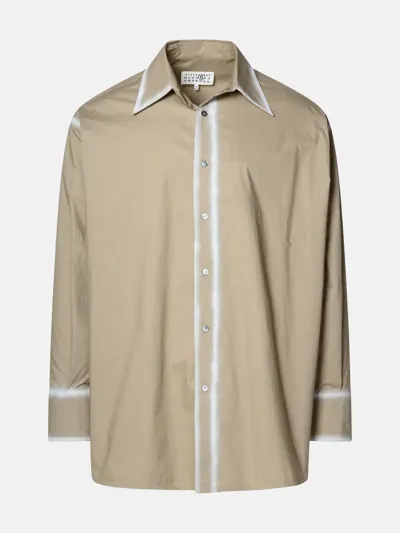 Mm6 Maison Margiela Camicia Bleach In Beige