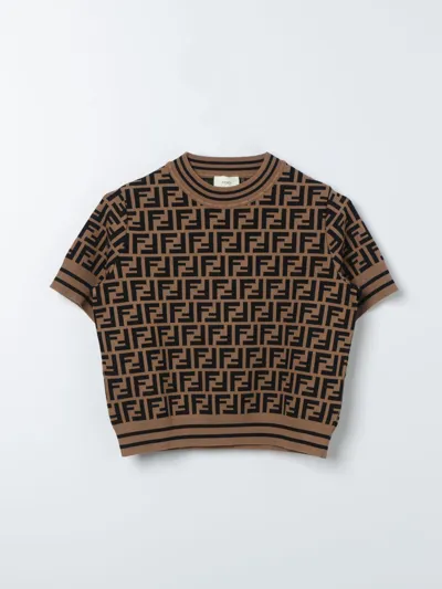 Fendi Sweater  Kids Kids Color Tobacco