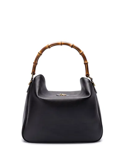 Gucci Diana` Large Shoulder Bag In Black  