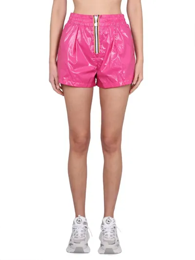 K-way Nylon Shorts In Pink