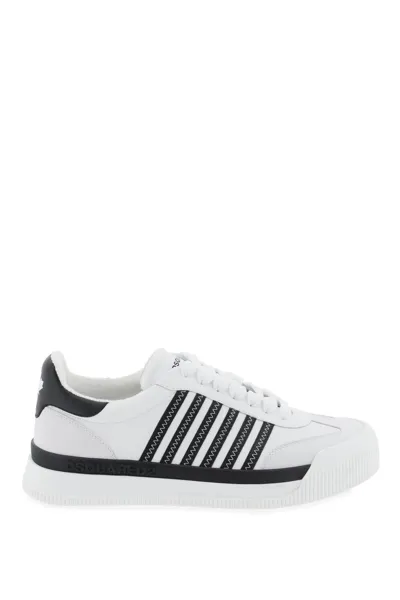 Dsquared2 Legendary Striped Almond Toe Sneakers In Multicolor