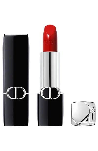 Dior Rouge  Refillable Lipstick 999 0.12 oz / 3.5 G In 999/satin