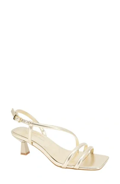 Bcbgeneration Liyana Square Toe Slingback Sandal In Platino