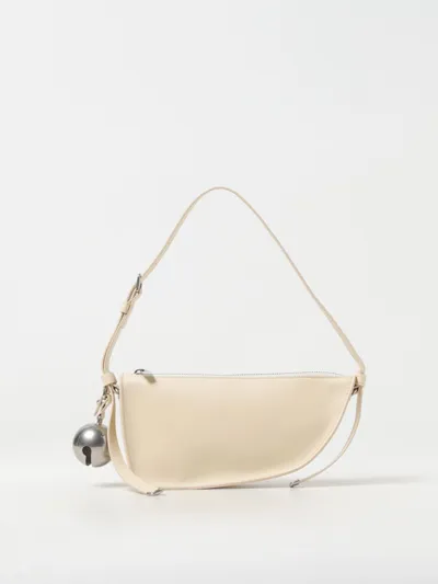 Burberry Luxurious Panna Leather Mini Shoulder Bag For Women In Pearl