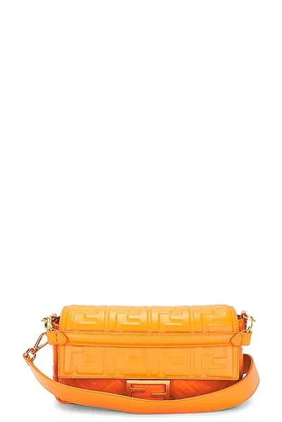 Fendi Mama Baguette Shoulder Bag In Yellow