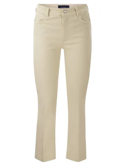 Sportmax Nilly - Five-pocket Mini Flare Trousers In Beige