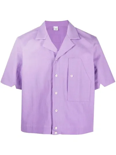 Winnie New York Cotton And Linen Bowling Shirt In Multicolor