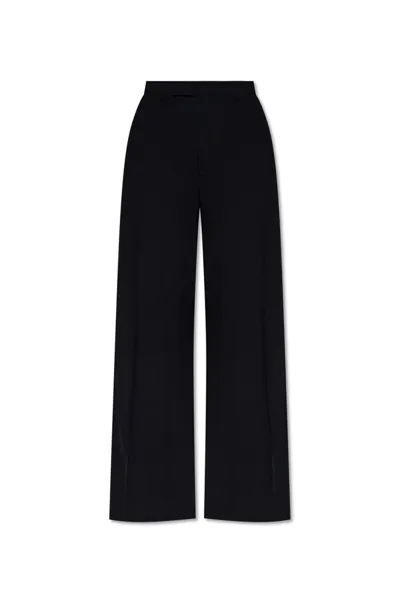 Vetements Drawstring Wide Leg Pants In Black