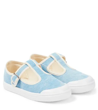 Pèpè Kids' Canvas Sneakers In Blue