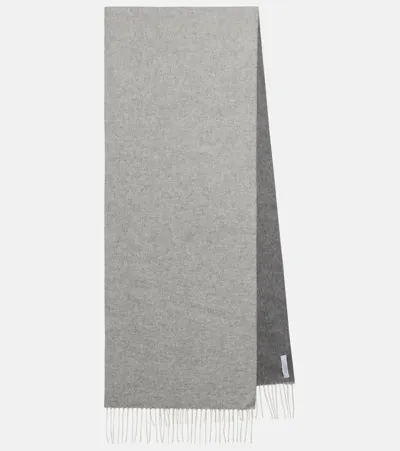 Gabriela Hearst Blaine Silk And Cashmere Scarf In Gray