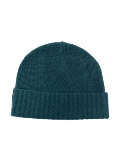 Joseph Ribbed-trim Cashmere Beanie In Green