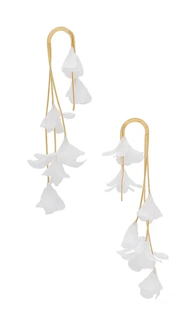 Shashi Florence Multi Drop Earring In 白&金黄