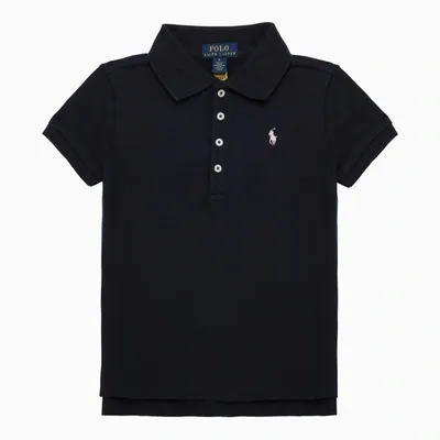 Polo Ralph Lauren Kids' Navy Cotton Polo Shirt With Logo In Blue