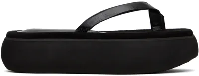 Osoi Black Boat Flip Flops