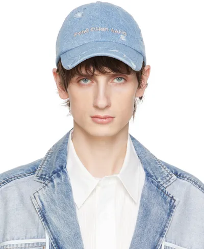 Feng Chen Wang Blue Denim Cap