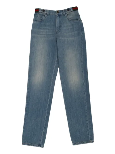 Gucci Gg Straight Jeans In Blue