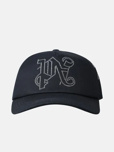 Palm Angels Pa Milano Embellished Baseball Cap In Black