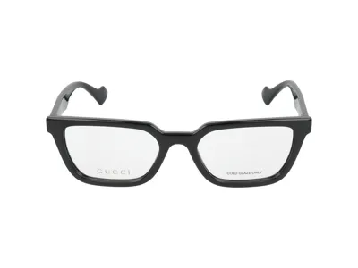 Gucci Eyewear Rectangular Frame Glasses In Black