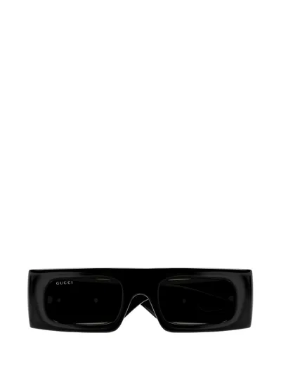 Gucci Eyewear Rectangular Frame Sunglasses In Black