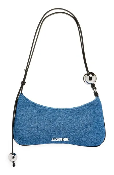 Jacquemus Blue Le Bisou Perle Denim Shoulder Bag