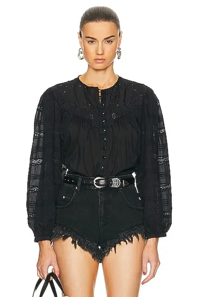 Isabel Marant Blusa Gregoria In Black