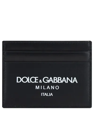 Dolce & Gabbana Credit Card Holder In Black