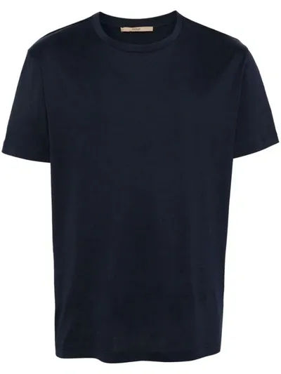 Nuur Comfy Short Sleeve Pullover In Blue