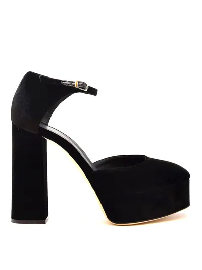 Giuseppe Zanotti Satin Sandals In Black