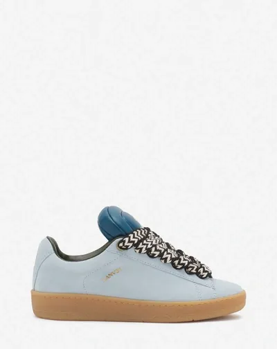 Lanvin X Future Curb Lite Sneakers In Blue/dark Blue