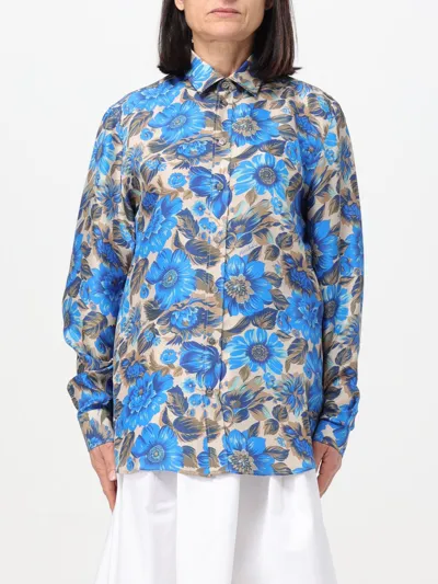 Moschino Couture Shirt  Men Color Gnawed Blue