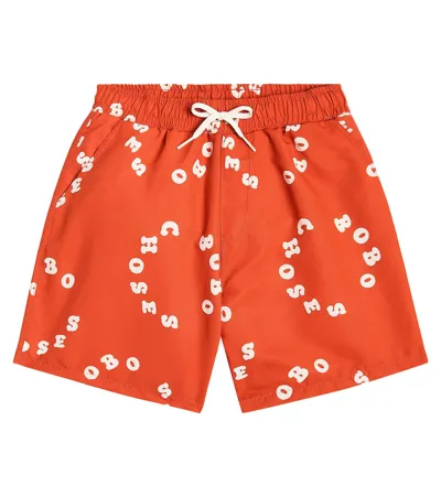 Bobo Choses Kids' Circle Swim Trunks In Red