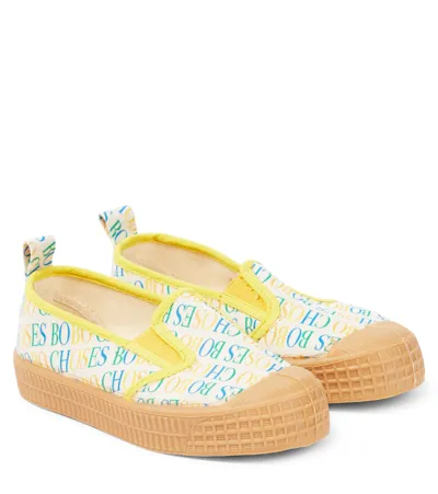 Bobo Choses Kids' Logo Canvas Flats In Multicoloured