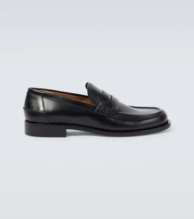 Gianvito Rossi Michael Leather Loafers In Black