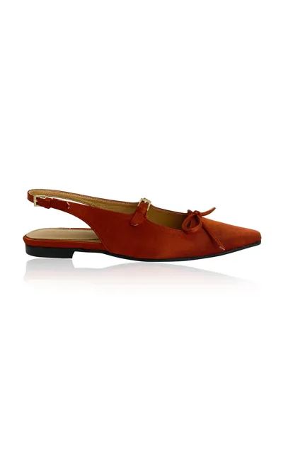 Reike Nen Nabi Slingback Flats In Red