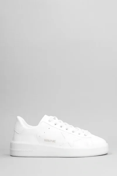 Golden Goose Pure Star Sneakers In White Leather In Default Title