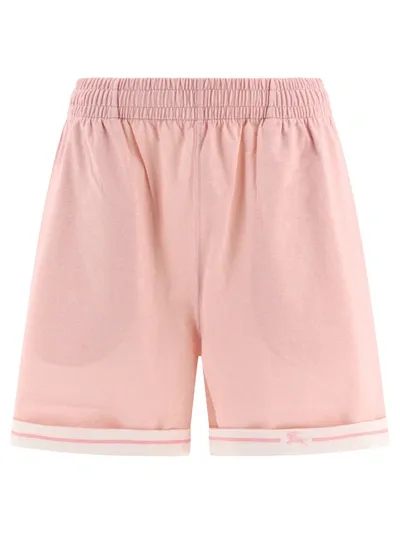 Burberry Cotton Shorts In Pink