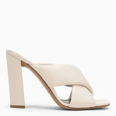 Paris Texas Milk White Leather Mule