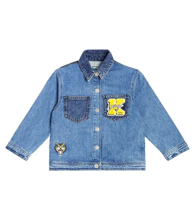 Kenzo Kids' Denim Jacket In Bleach